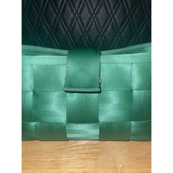 HARVEYS Original Seatbelt Bag Purse Hand Satchel Emerald Green Color - Picture 9 of 12